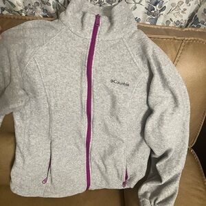 Columbia Jacket with Purple Zippers